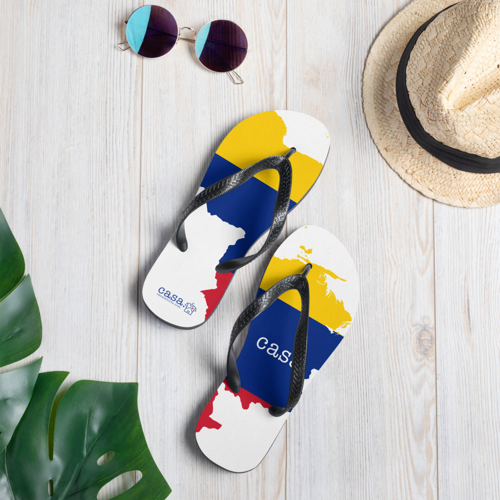 Venezuela Map Flip-Flops