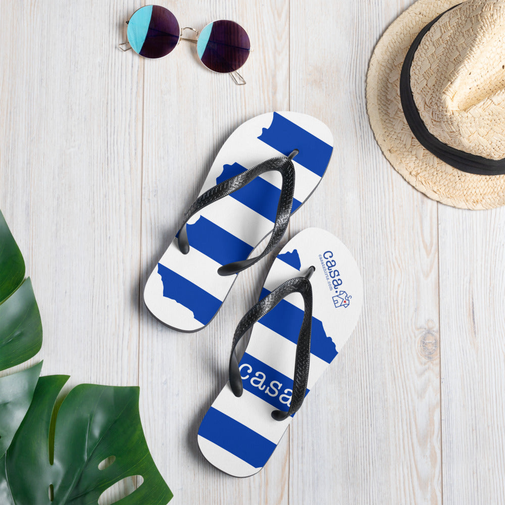Uruguay Map Flip-Flops
