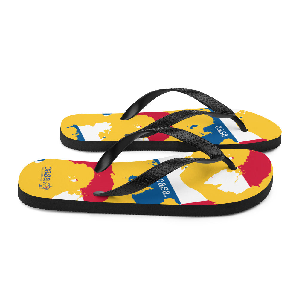 Panama Map Flip-Flops