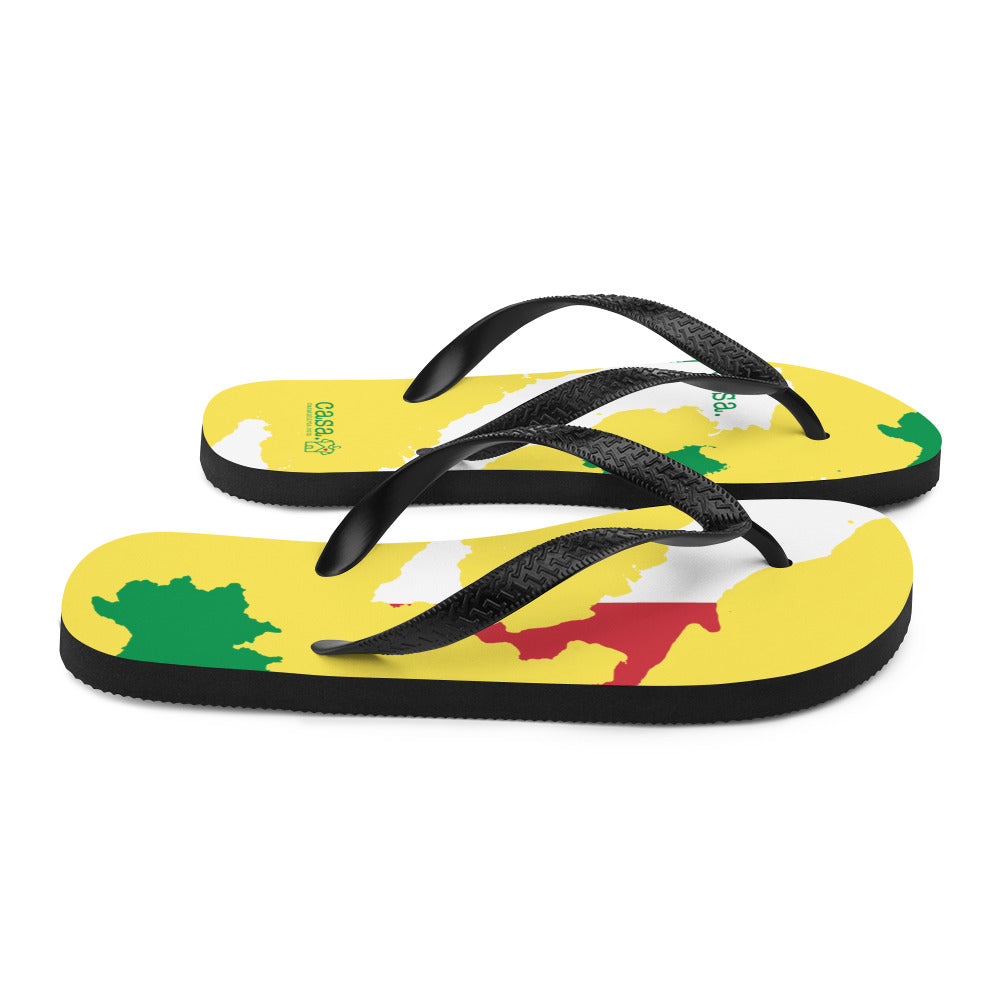 Italy Map Flip-Flops