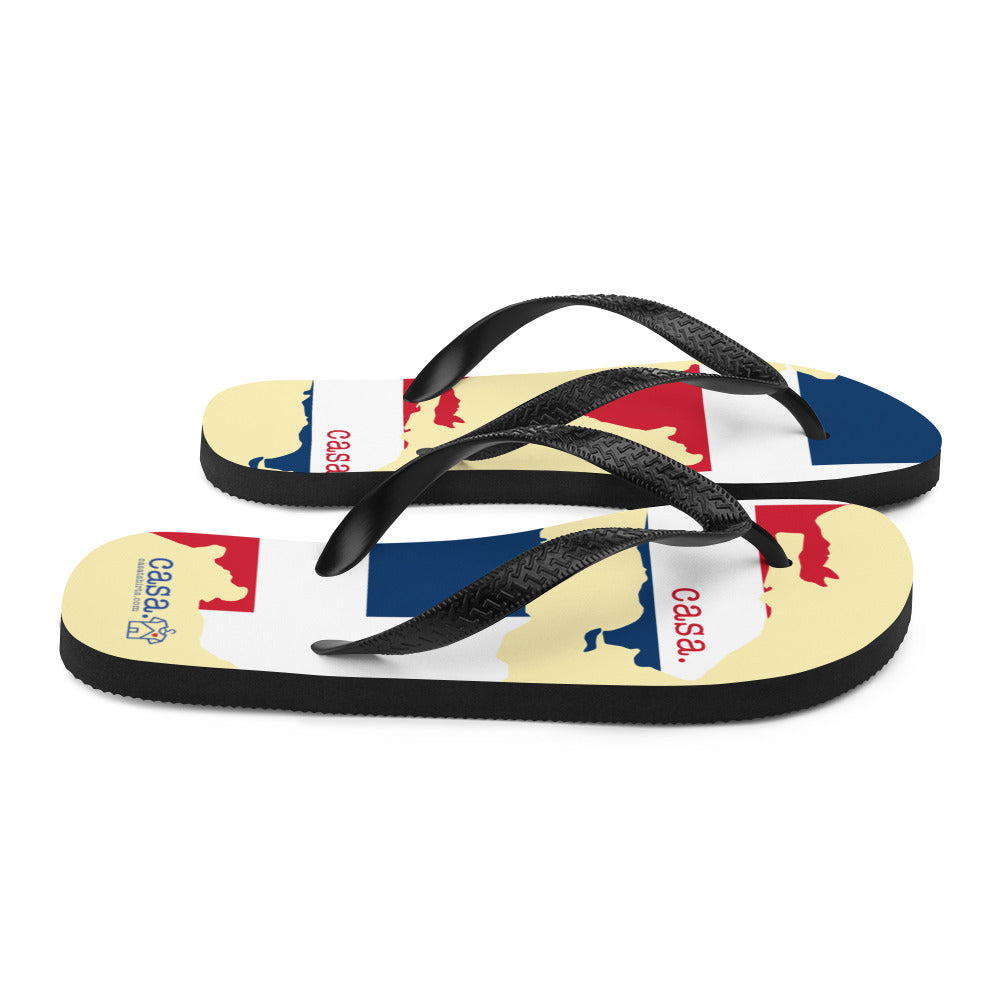 Dominican Republic Map Flip-Flops
