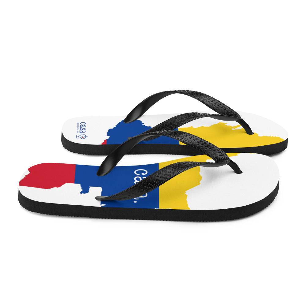 Colombia Map Flip-Flops