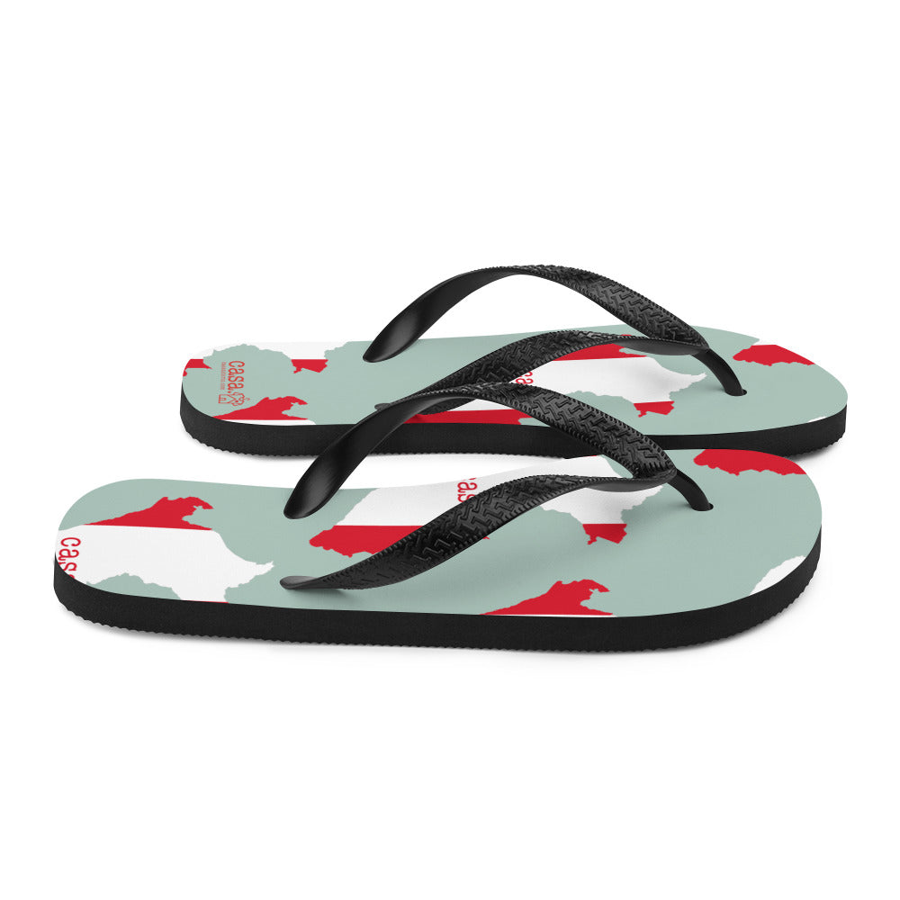 Peru Map Flip-Flops