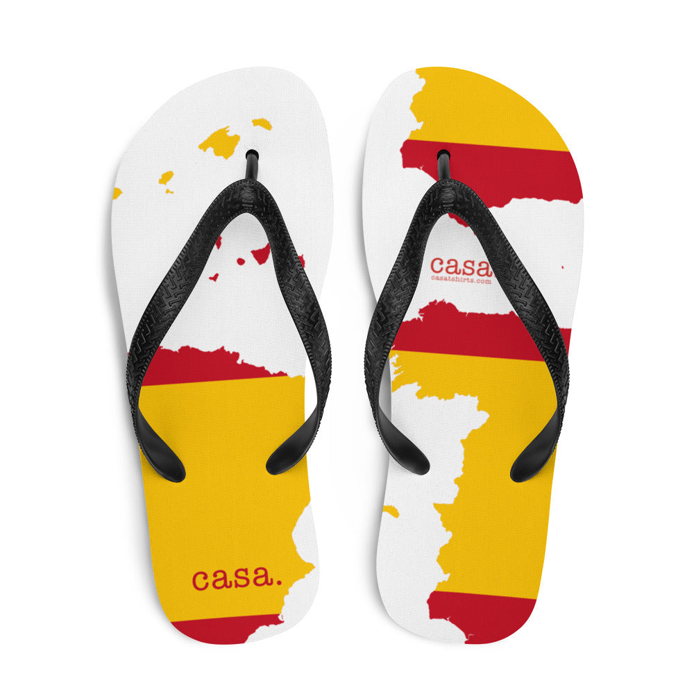 Spain Map Flip-Flops