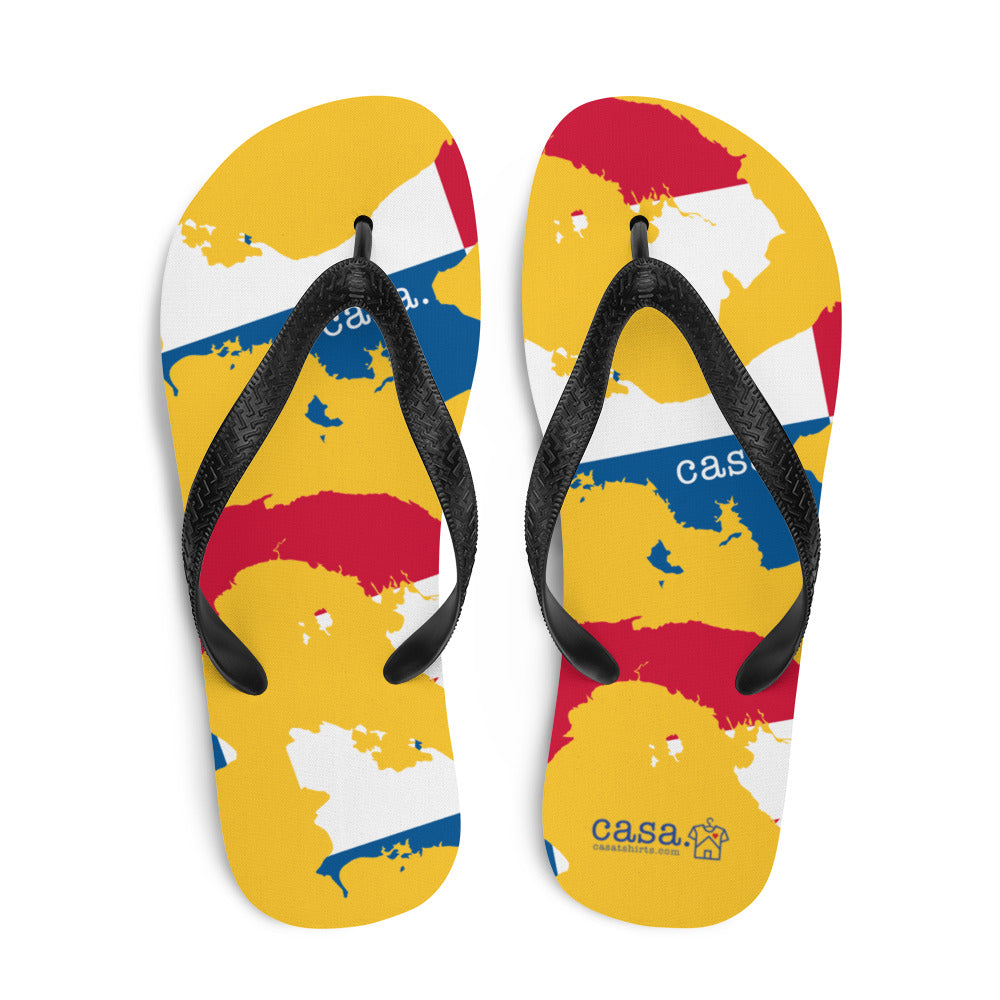 Panama Map Flip-Flops