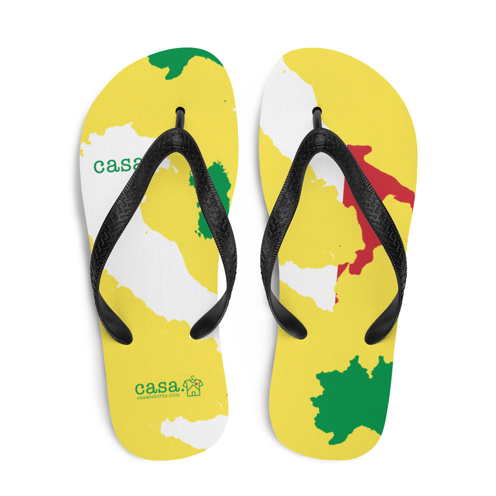 Italy Map Flip-Flops