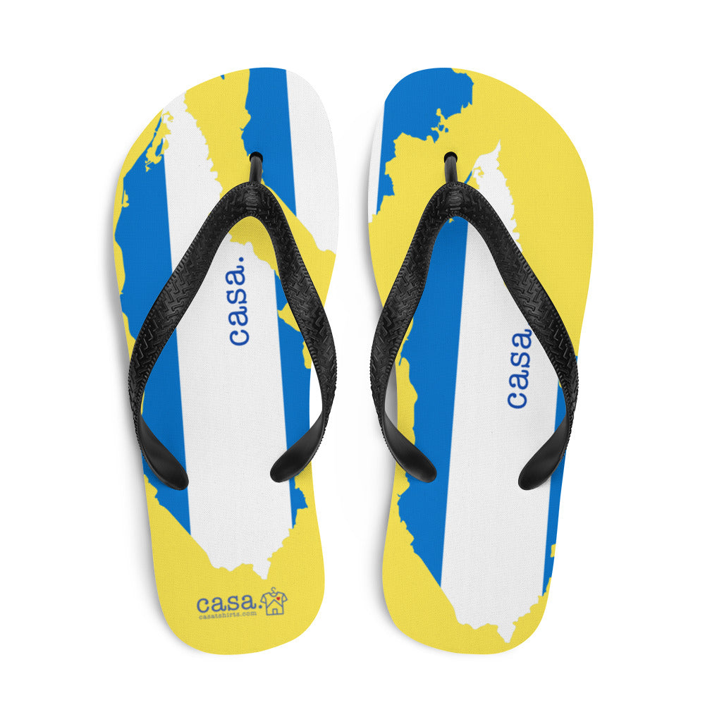 Honduras Map Flip-Flops