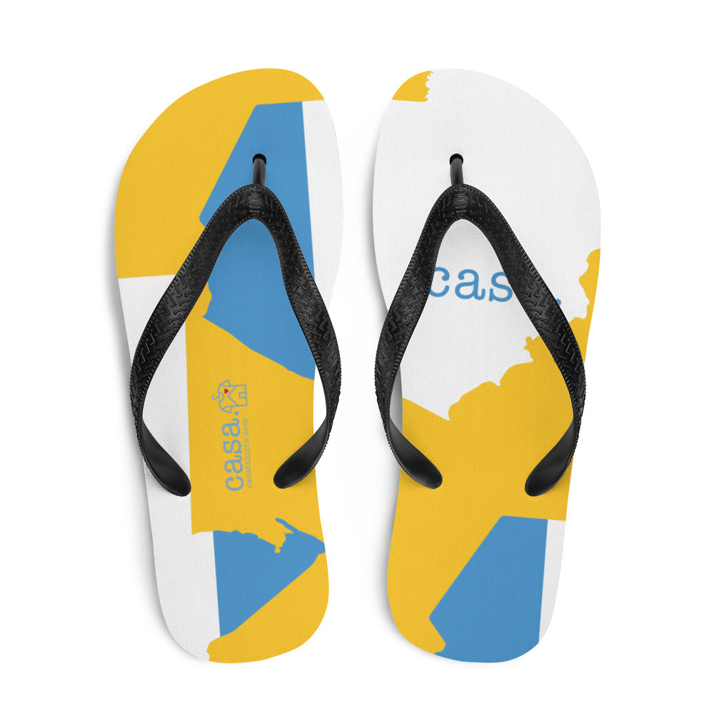 Guatemala Map Flip-Flops