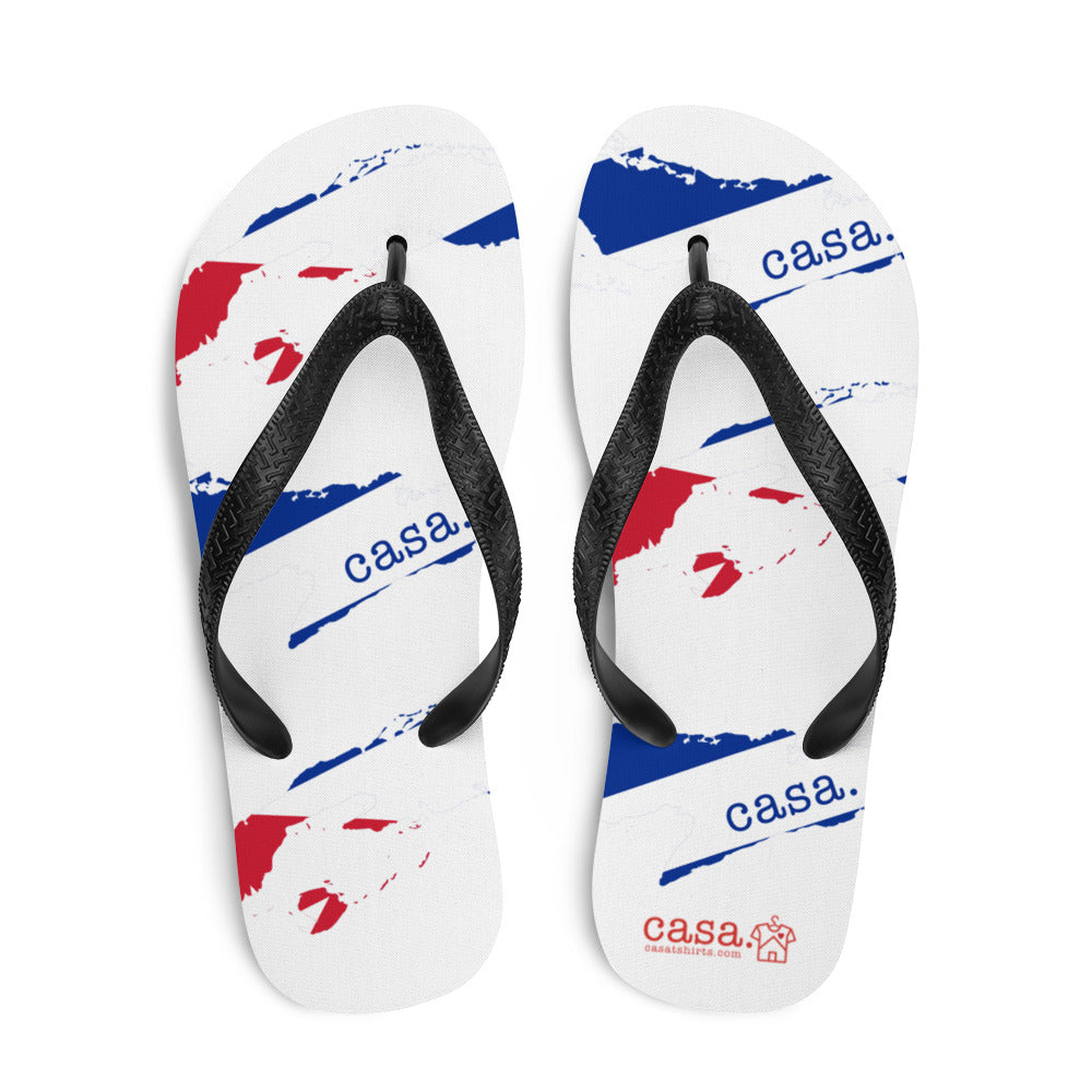 Cuba Map Flip-Flops