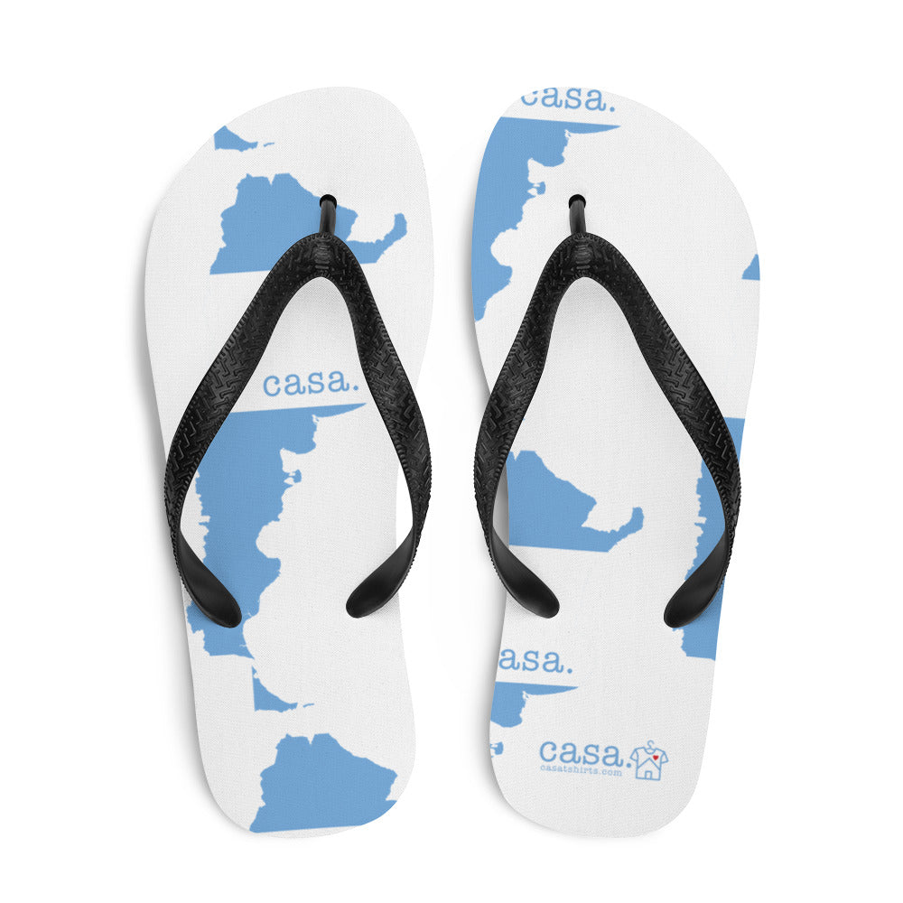 Argentina Map Flip-Flops