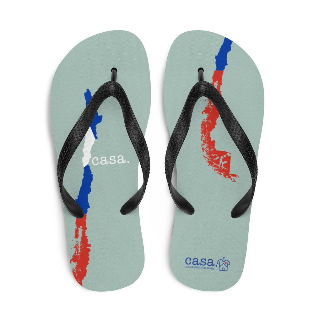 Chile Map Flip-Flops