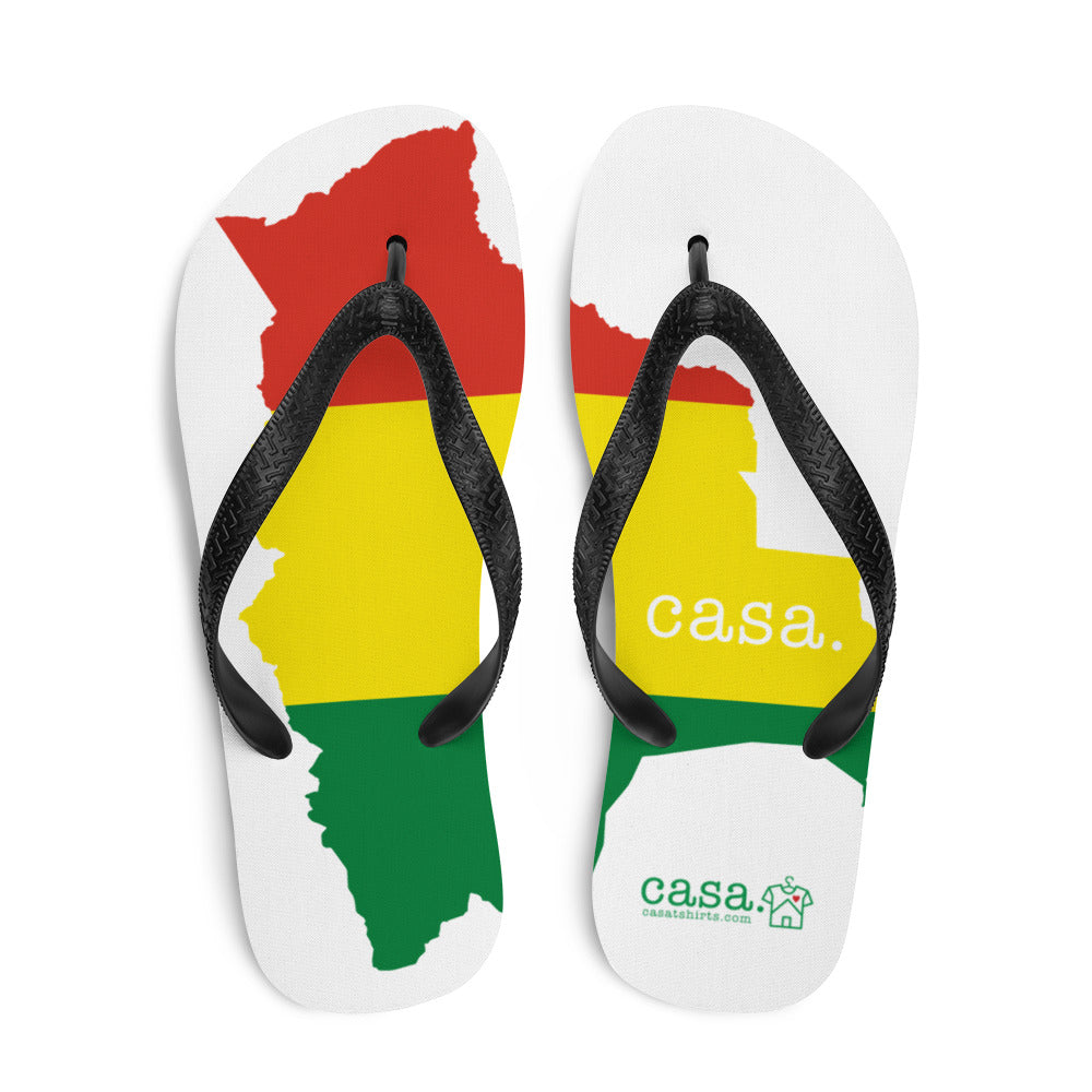 Bolivia Map Flip-Flops