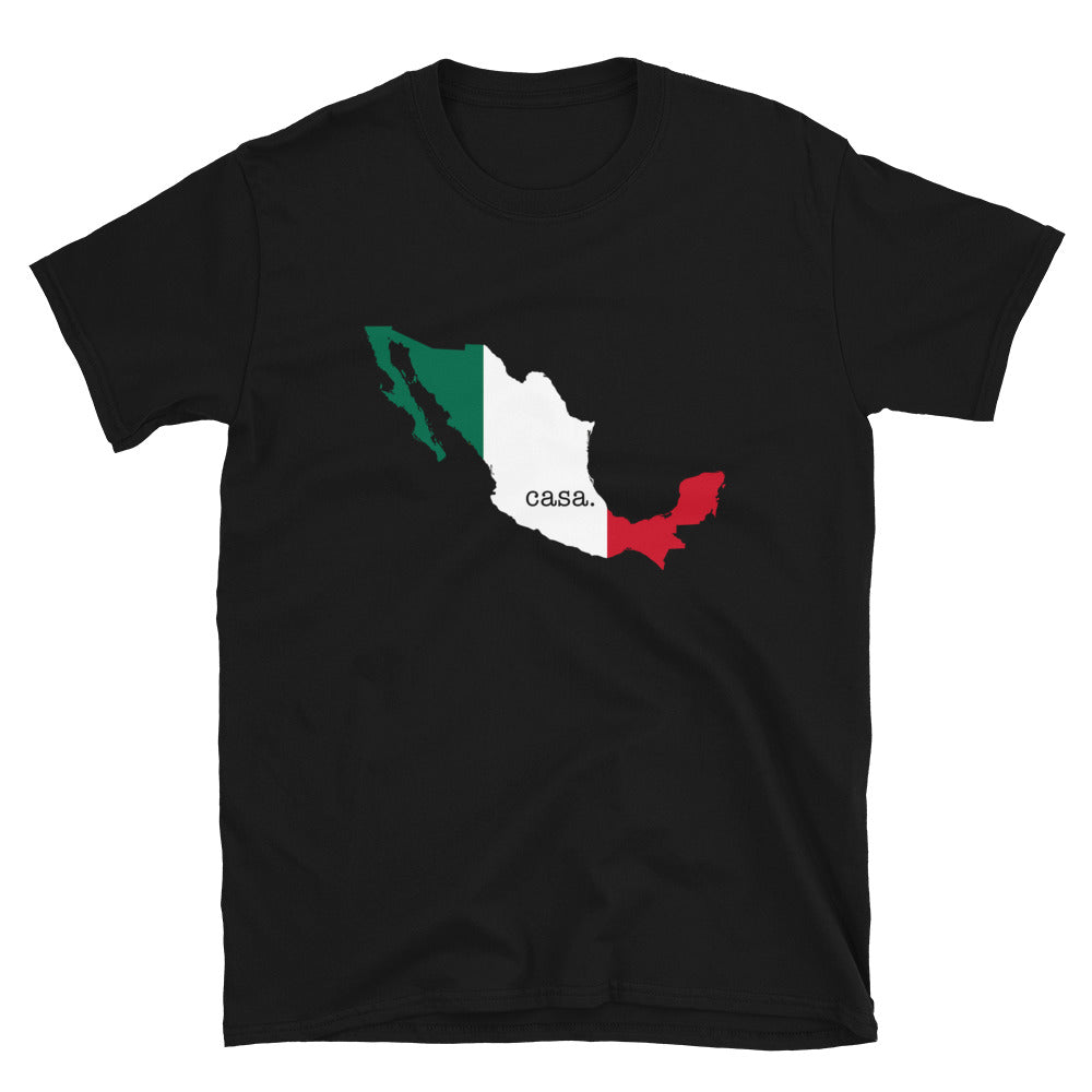 Mexico Map Flag Colors Unisex T-Shirt