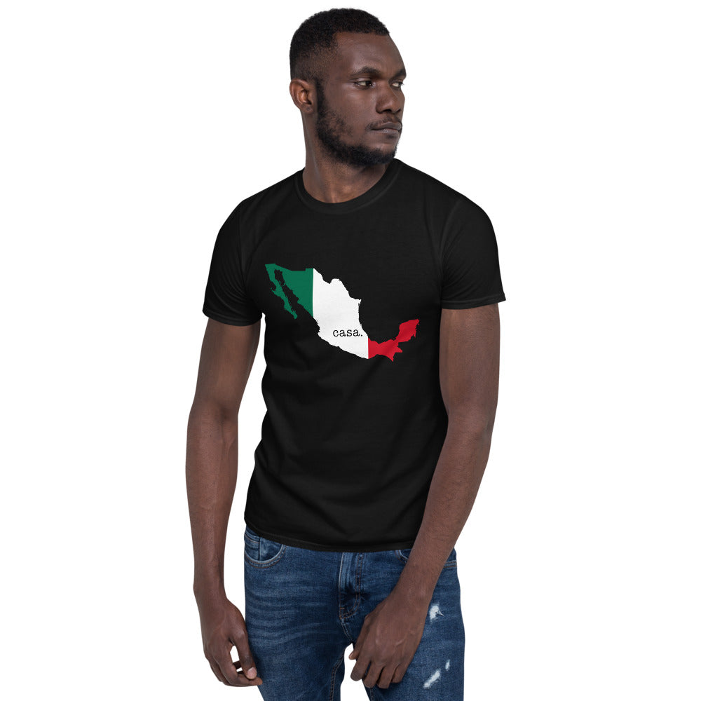 Mexico Map Flag Colors Unisex T-Shirt