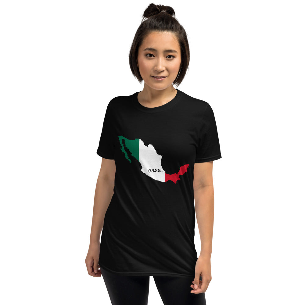 Mexico Map Flag Colors Unisex T-Shirt