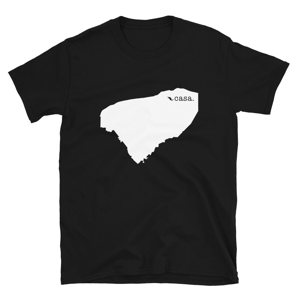 Yucatan Mexico White Map Unisex T-Shirt