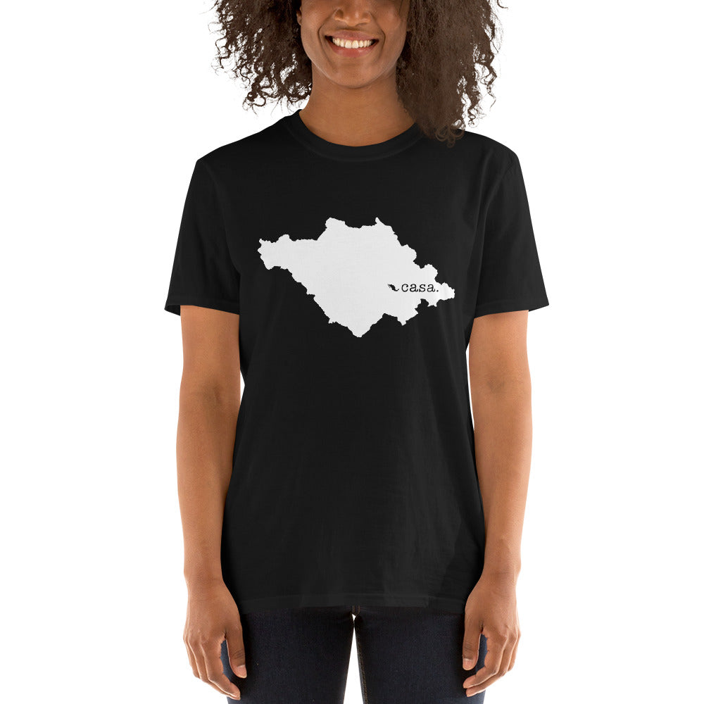 Tlaxcala Mexico White Map Unisex T-Shirt