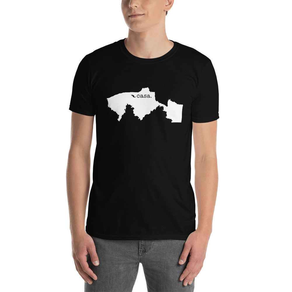 Tabasco Mexico White Map Unisex T-Shirt