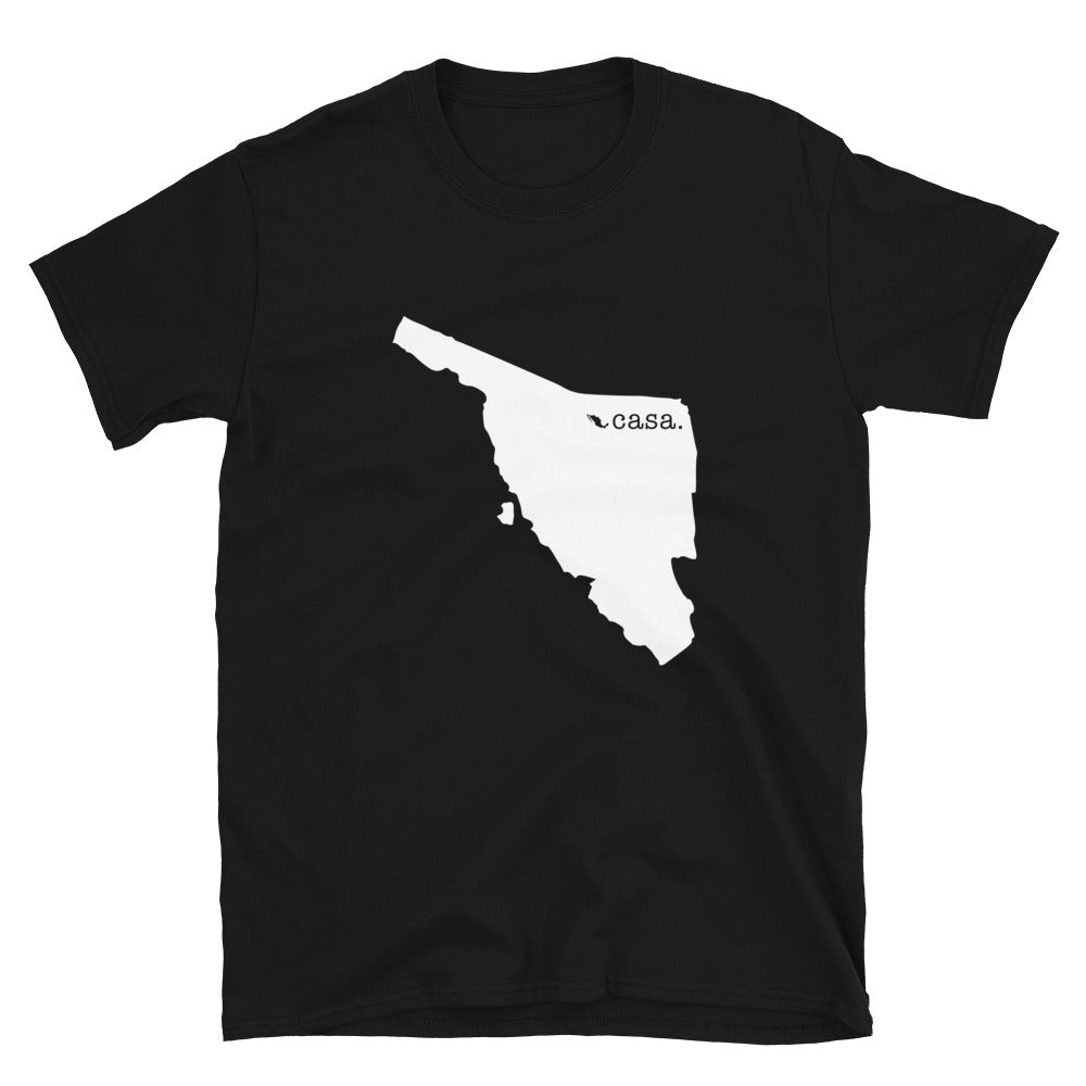 Sonora Mexico White Map Unisex T-Shirt