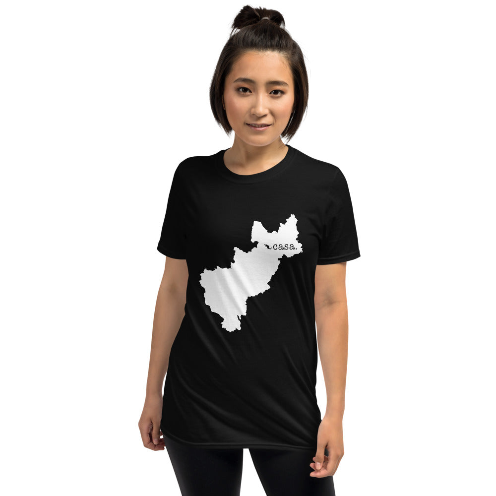 Queretaro Mexico White Map Unisex T-Shirt
