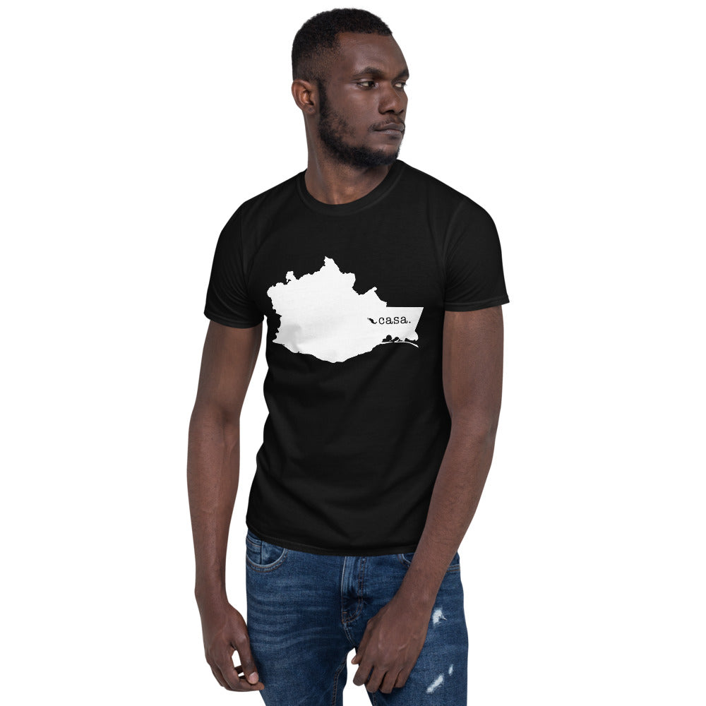 Oaxaca Mexico White Map Unisex T-Shirt