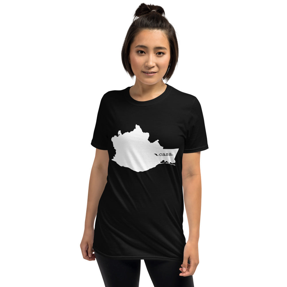 Oaxaca Mexico White Map Unisex T-Shirt