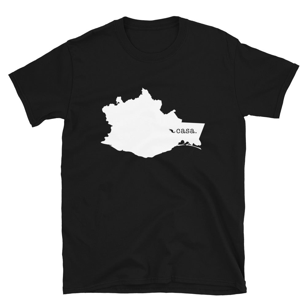 Oaxaca Mexico White Map Unisex T-Shirt