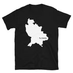 Camiseta unisex con mapa blanco de Nayarit, México