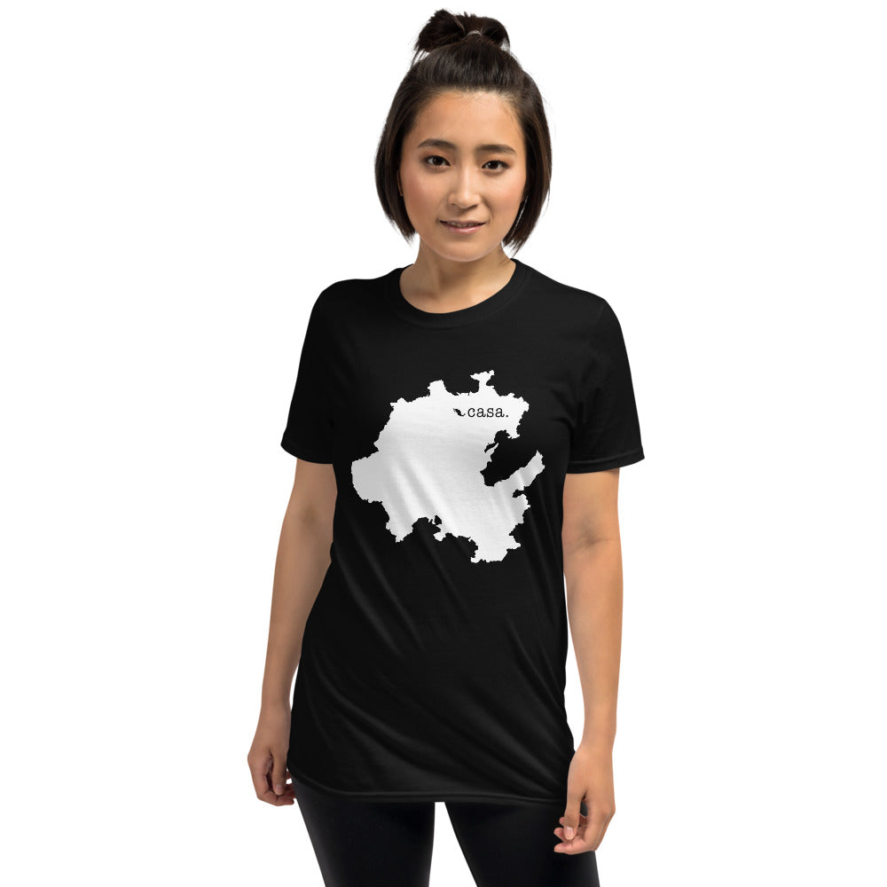 Hidalgo Mexico White Map Unisex T-Shirt