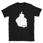 Camiseta unisex con mapa blanco del Distrito Federal de México