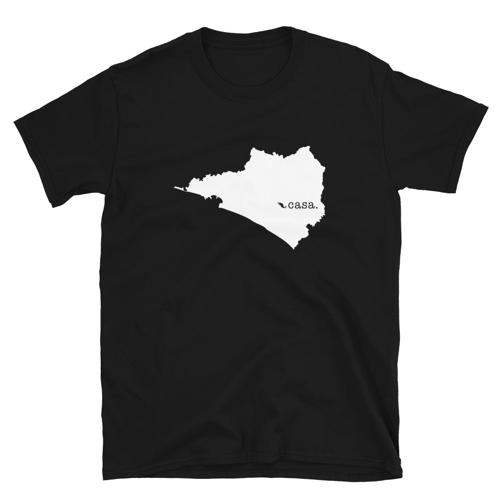 Colima Mexico White Map Unisex T-Shirt