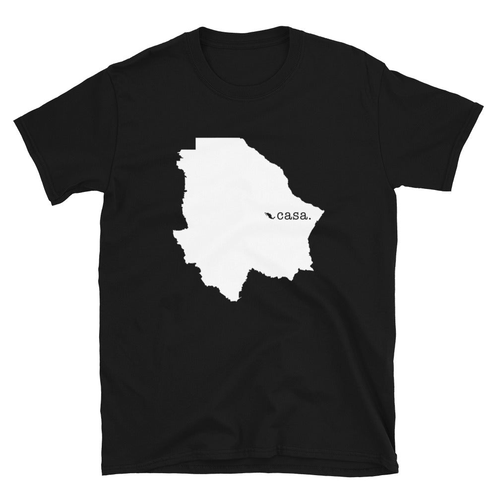 Chihuahua Mexico White Map Unisex T-Shirt