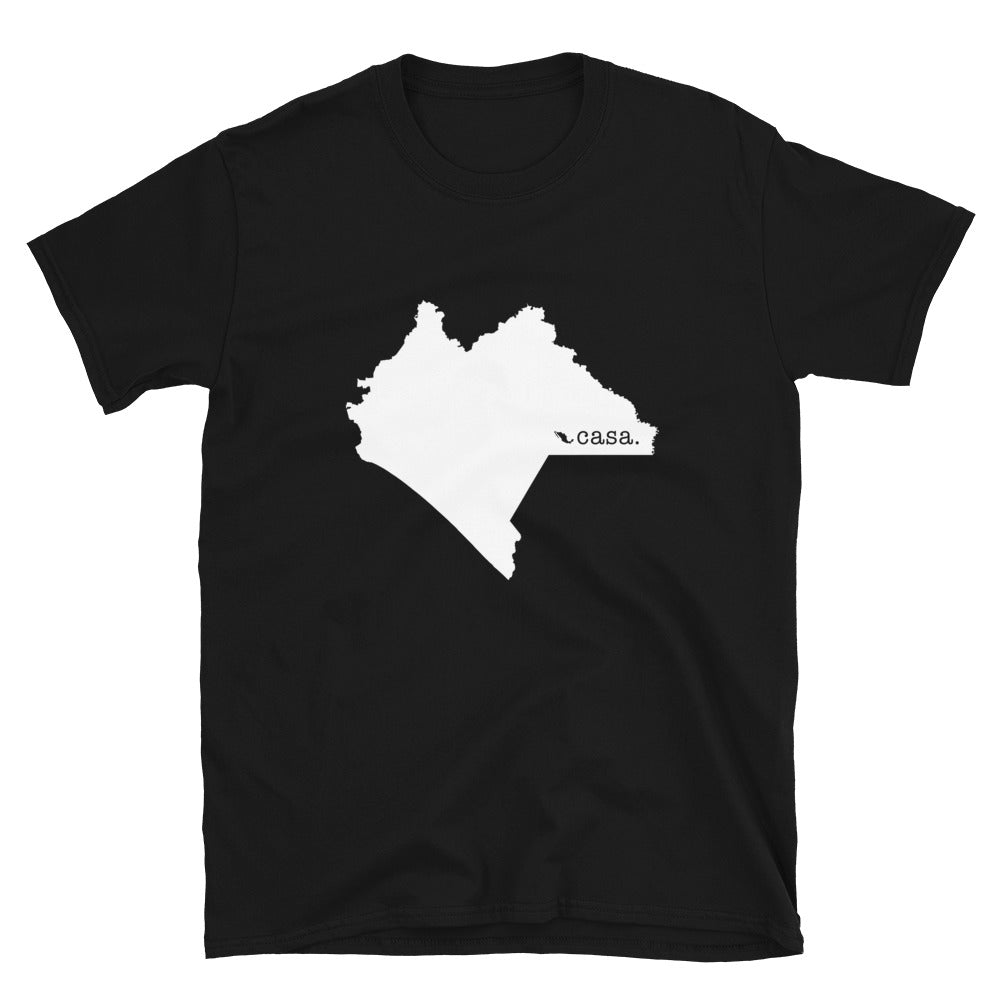 Chiapas Mexico White Map Unisex T-Shirt