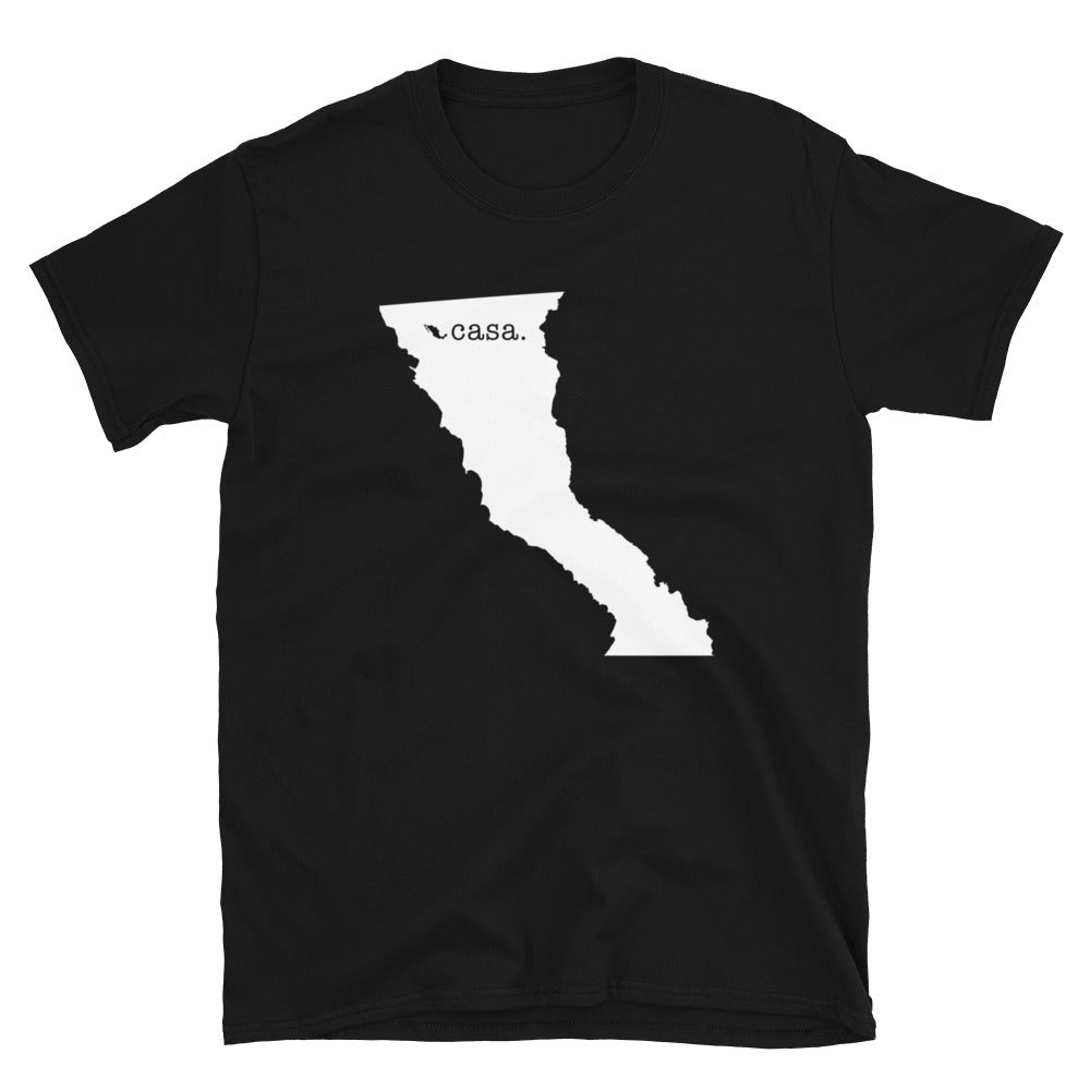 Baja California Mexico White Map Unisex T-Shirt