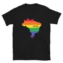 Load image into Gallery viewer, Brazil Map Pride Map Unisex T-Shirt
