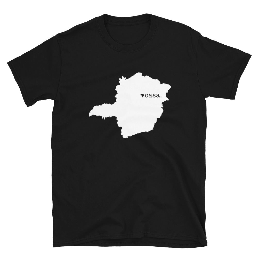 Minas Gerais Brazil White Map Unisex T-Shirt