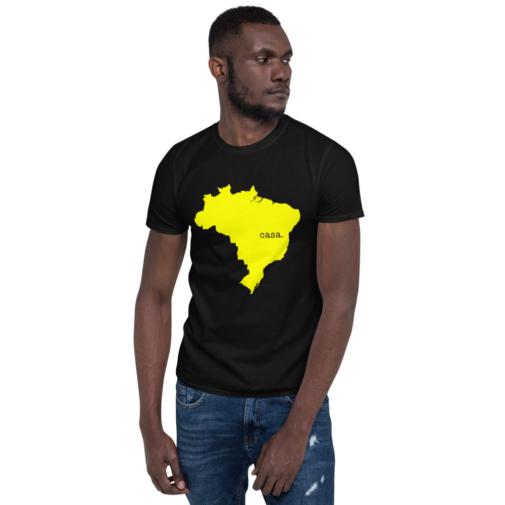 Brazil Yellow Map Unisex T-Shirt
