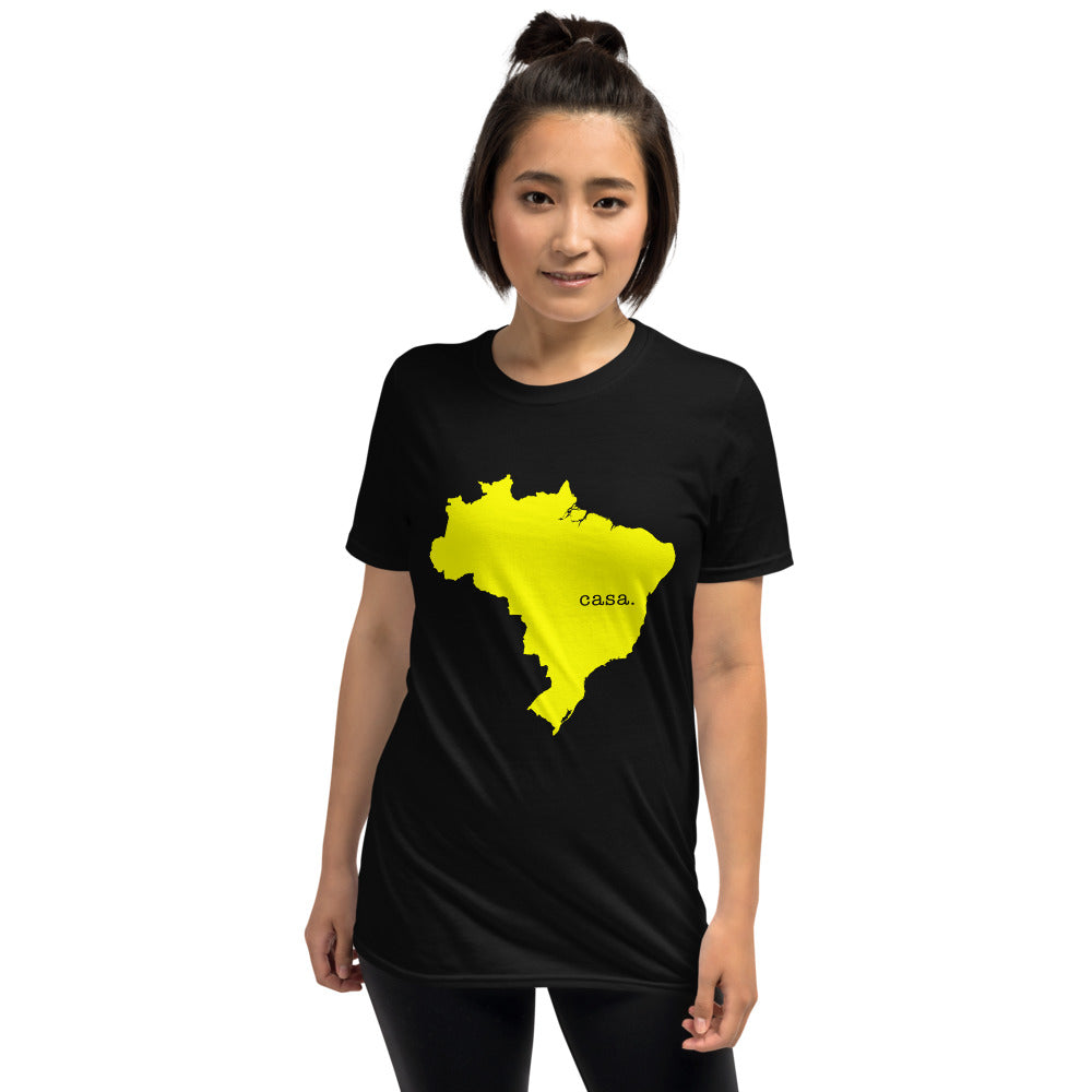 Brazil Yellow Map Unisex T-Shirt