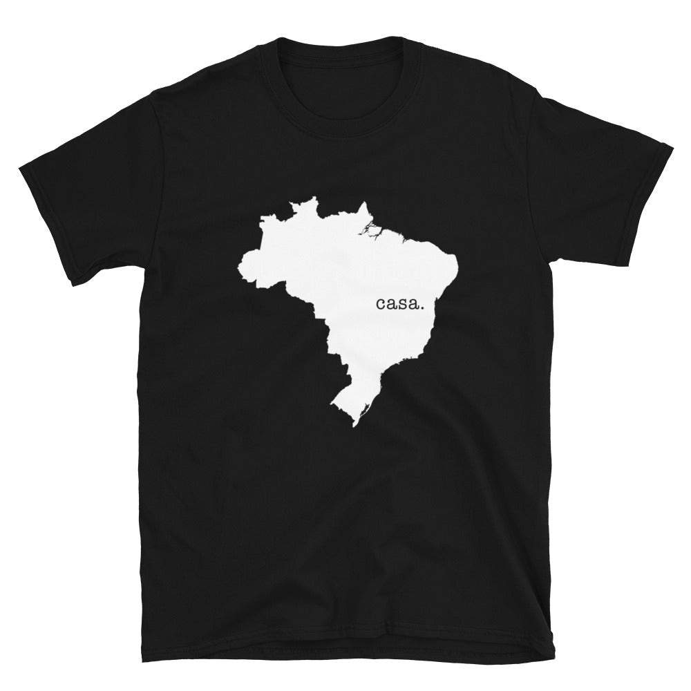 Brazil White Map Unisex T-Shirt