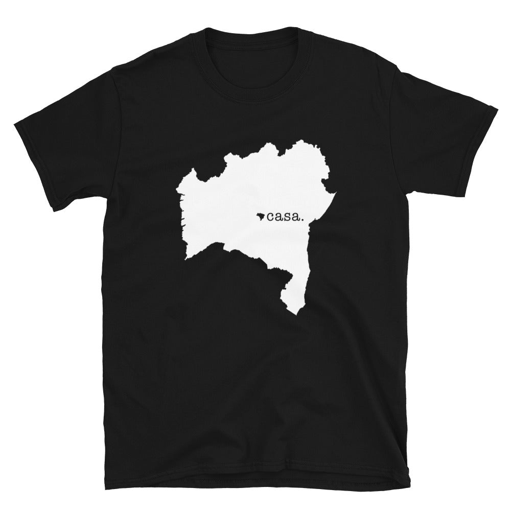 Bahia Brazil White Map Unisex T-Shirt