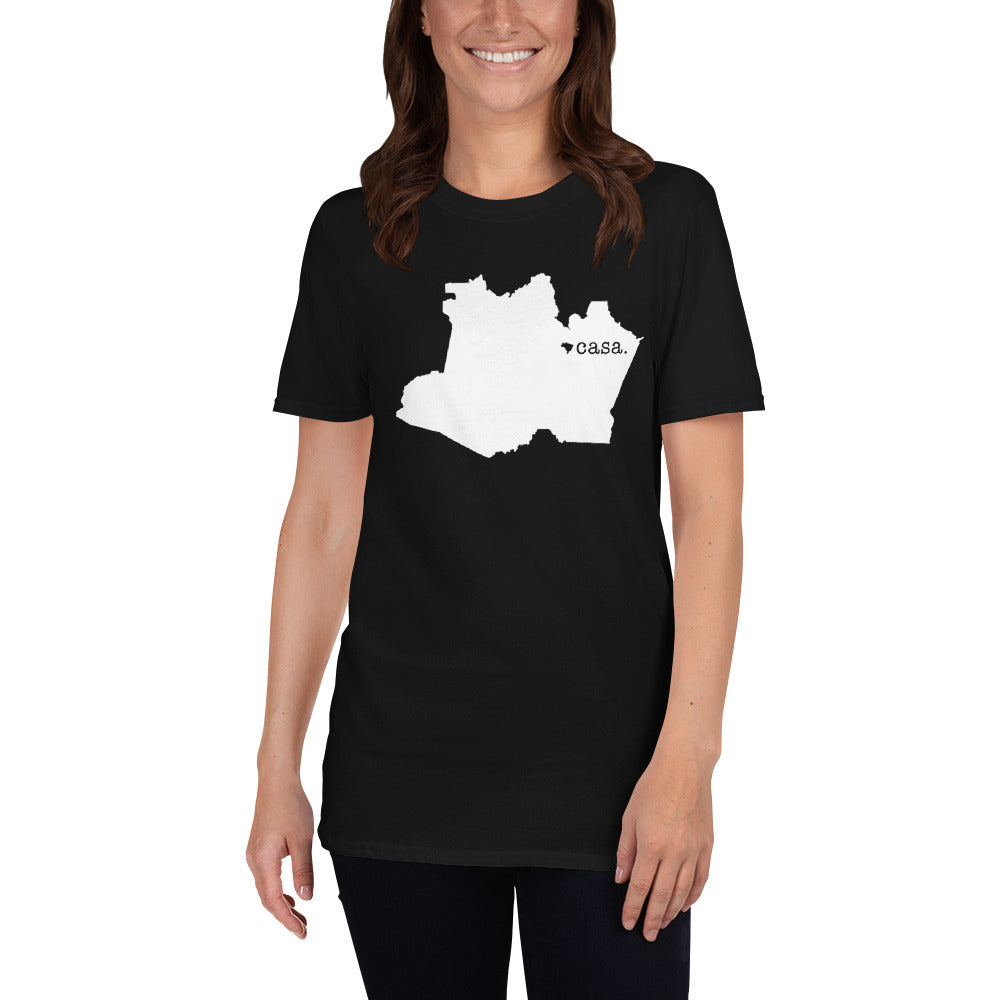Amazonas Brazil White Map Unisex T-Shirt