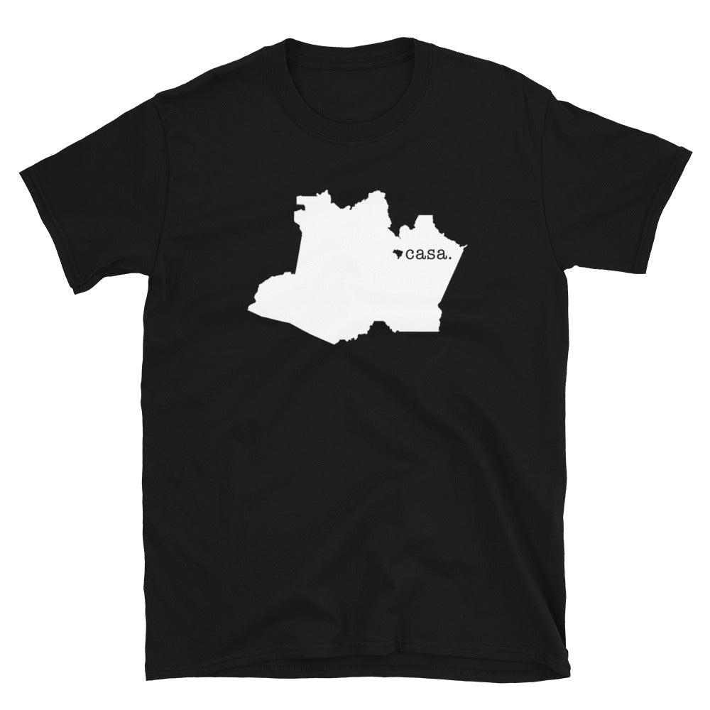 Amazonas Brazil White Map Unisex T-Shirt