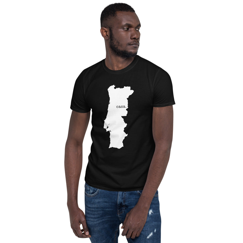 Portugal White Map Unisex T-Shirt