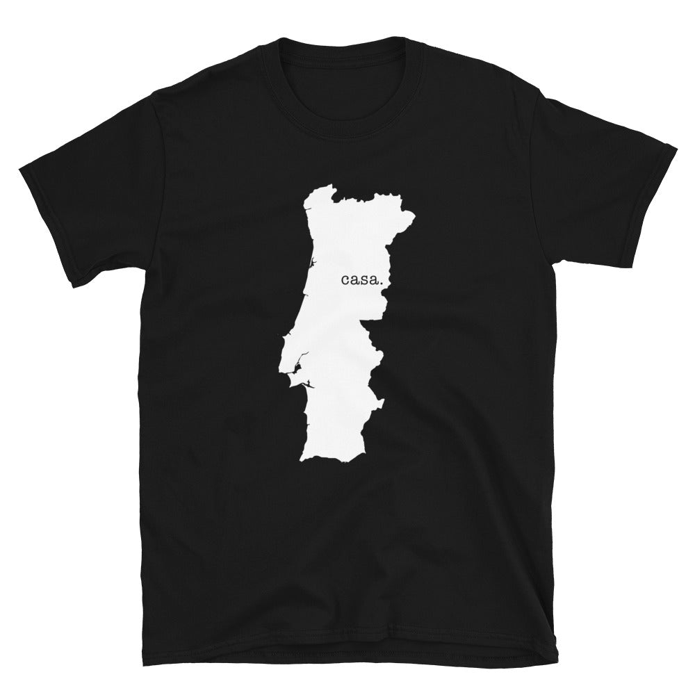 Portugal White Map Unisex T-Shirt