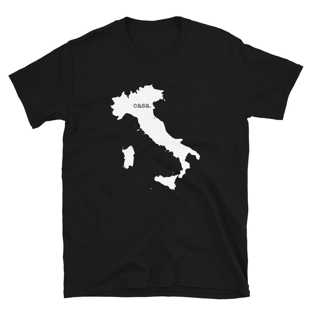 Italy White Map Unisex T-Shirt