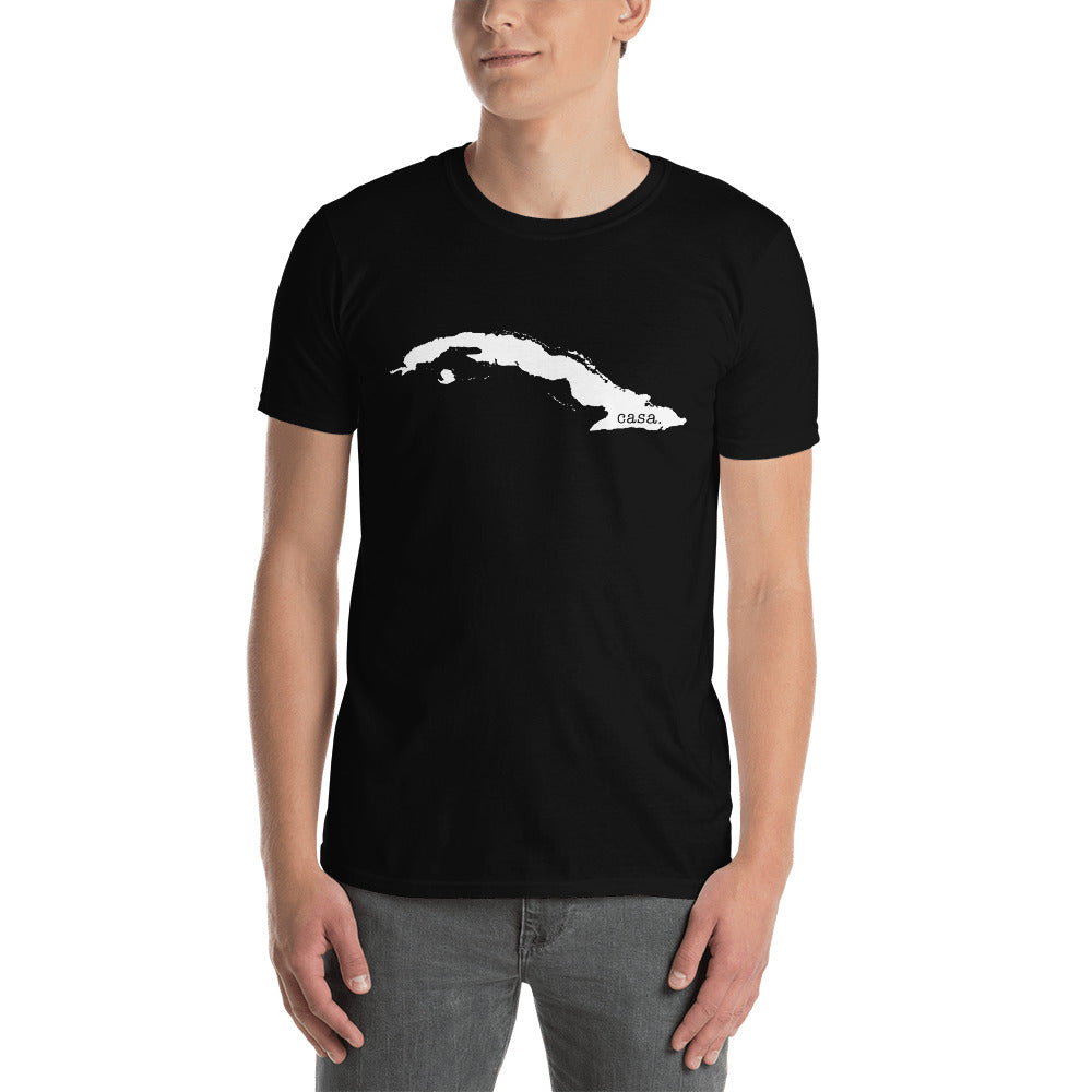 Cuba White Map Unisex T-Shirt