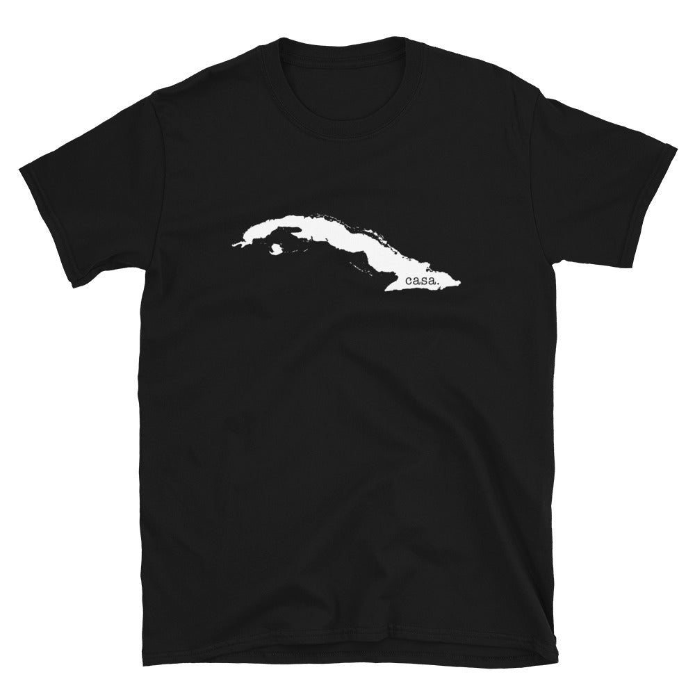 Cuba White Map Unisex T-Shirt