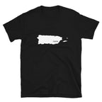 Puerto Rico White Map Unisex T-Shirt