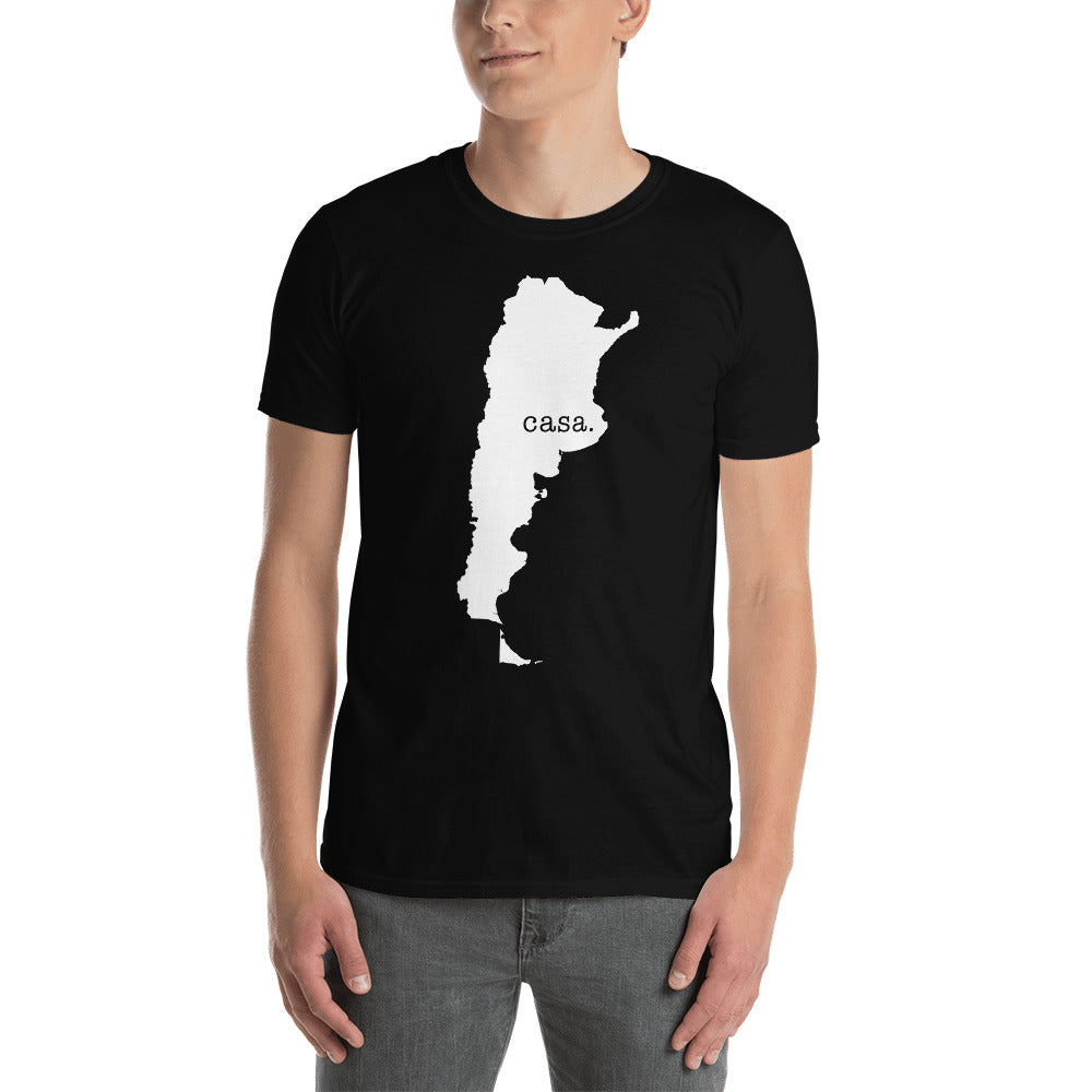 Argentina White Map Unisex T-Shirt