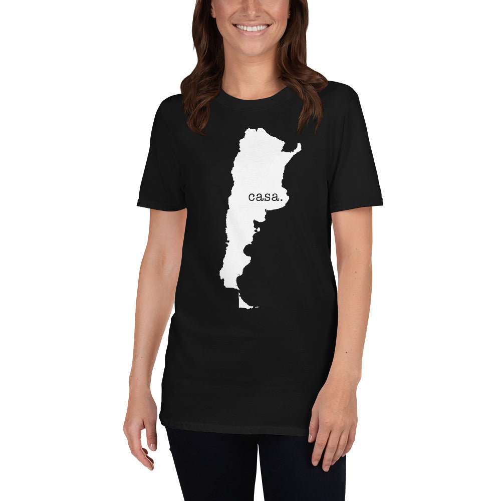 Argentina White Map Unisex T-Shirt